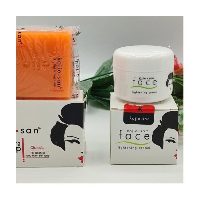 Kojie San Savon Et Crème Éclaircissante Visage À l'Acide Kojique