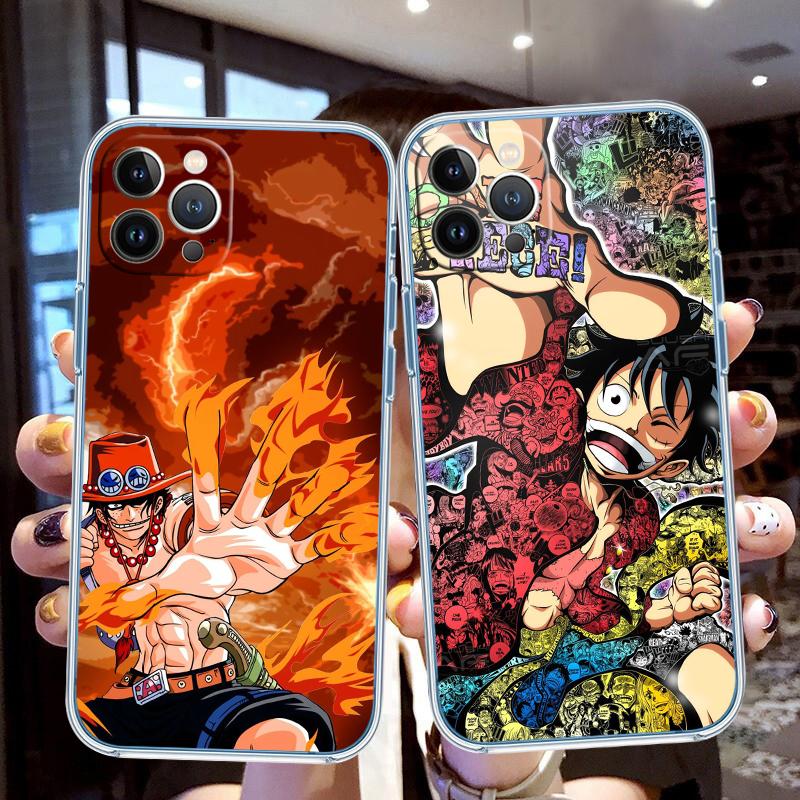 One Piece ACE Sabo Luffy Soft Shell Transparent Phone Case for Samsung Galaxy A04 A04S A14 A23 A34 A54 M23 M33 M52 M53