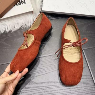 Damen Ballerinas Weiche Schuhe 2025 Herbstmode Wildleder Flache Loafers Schuhe Lässiger Sport Sneaker Lässig Klassisch Gemütlich Zapatos Mujer