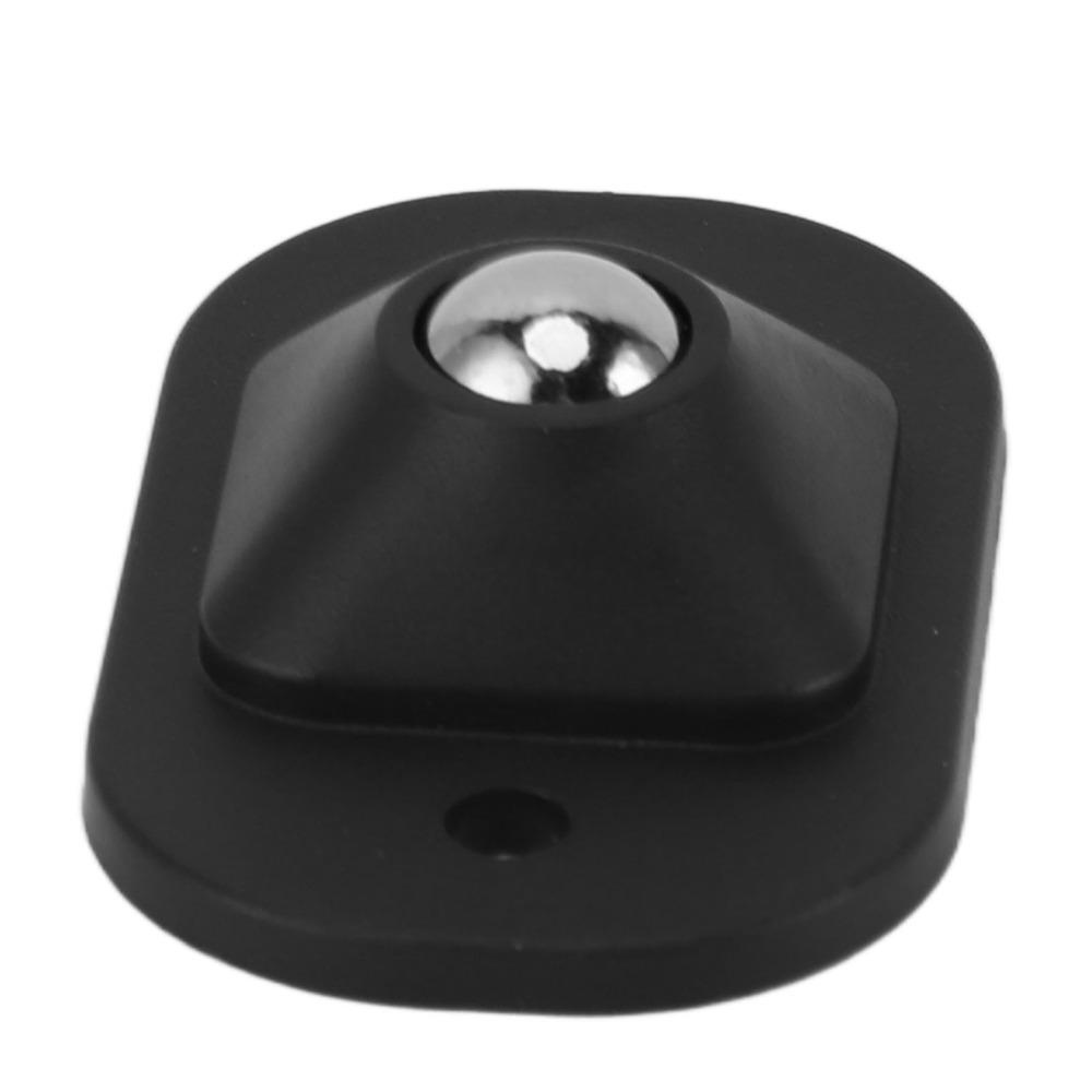 12pcs Black Self Adhesive Caster Wheels Smooth Rotation Slider Rollers Mini Swivel Wheels Trash Can
