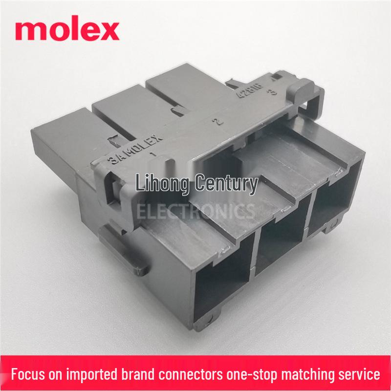 Molex 10.00mm Pitch Mini-Fit Sr 3P Housing, 42816-0312