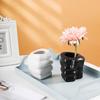Kreative Faustvase, Keramik, Hydrokulturvase, Blumenarrangement, Heimdekoration, Desktop-Ornamente, Gartendekoration