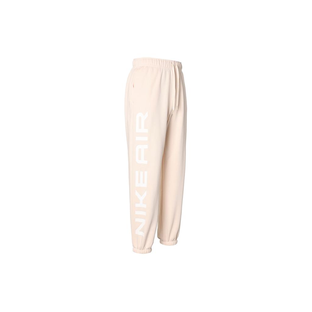 Nike Side Letter High Waist Lace-Up Casual Fleece Knit Sports Pants Women Pants Ice-Pomegranate FB8052-838