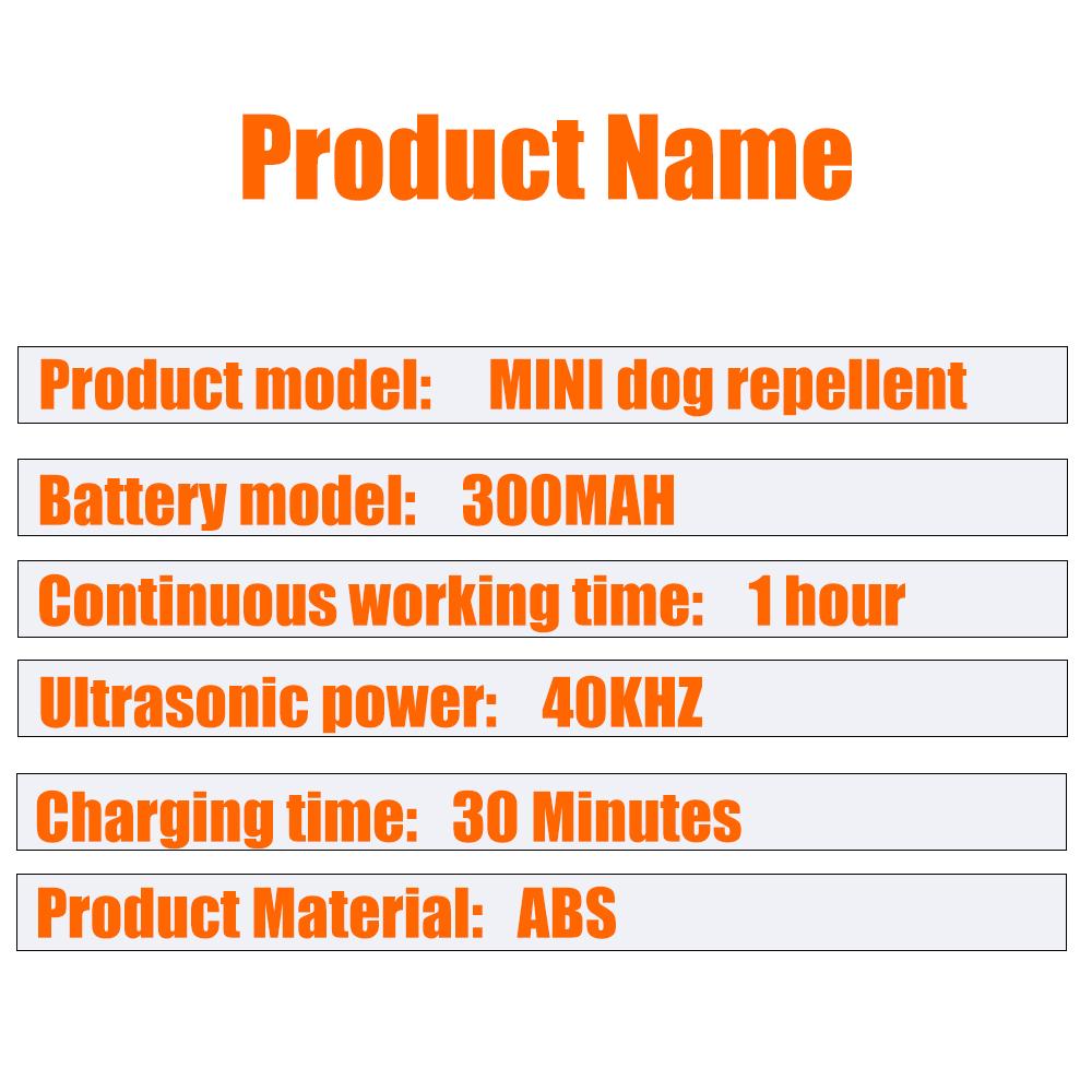 MINI Ultrasonic Dog DRIVER Portable Dog Barking Anti-barking Handheld Dog Barking Controller with LED Light