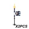 Middle Ages Empire Flag Pole Building Blocks Military Castle Lion Teutonic Knight Soldier Figures Roman Warrior Sheild Brick Toy