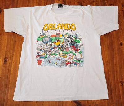 Vintage Orlando Florida Tee XL Screen Stars Best Single Stitch Destinations USA