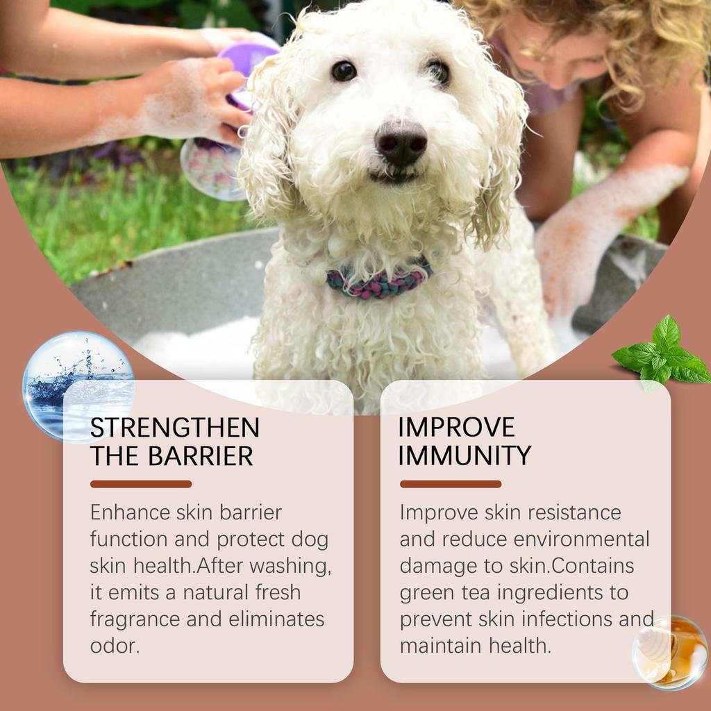 YEGBONG Canine Shampoo Pet Dog Hair Mild Cleansing Shampoo Moisturizing Smooth No Tangle