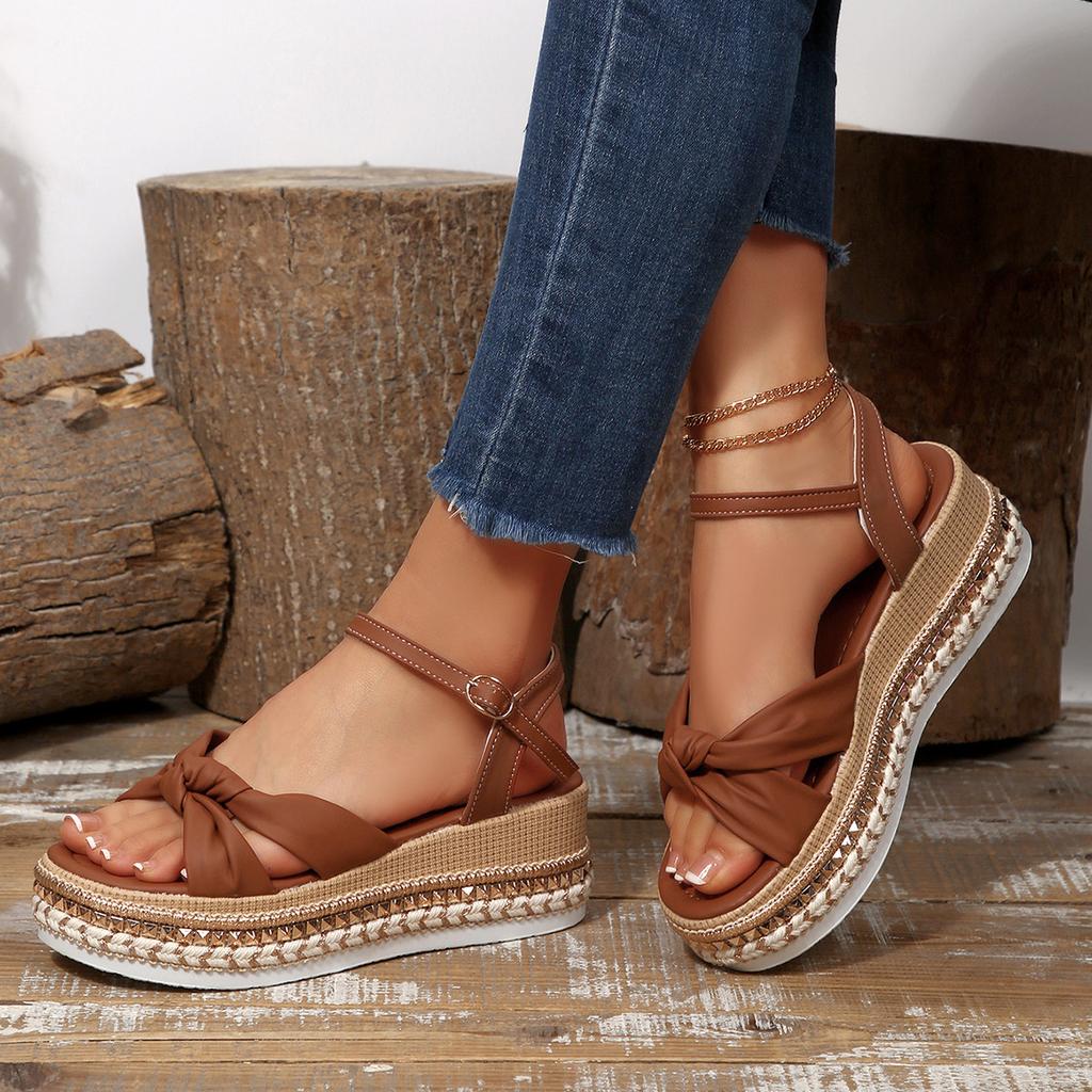 Large Size Platform Shoes with Open Toes, New Style Women's Sandals