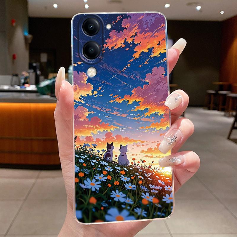 Casing For Vivo Y04 Case Luxury Dragon Cute Cool Boys Girls Back Cover For VivoY04 Vivo Y 04 Y29s Y29t 5G Transparent Phone Case