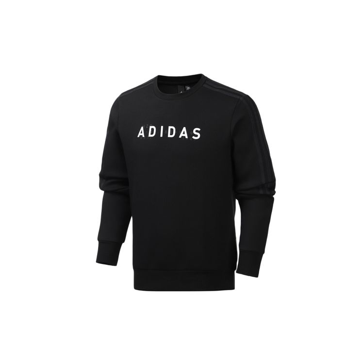 

Adidas Logo Print Sport Pullover Sweatshirt Men Sweatshirt Black FM9377 M
