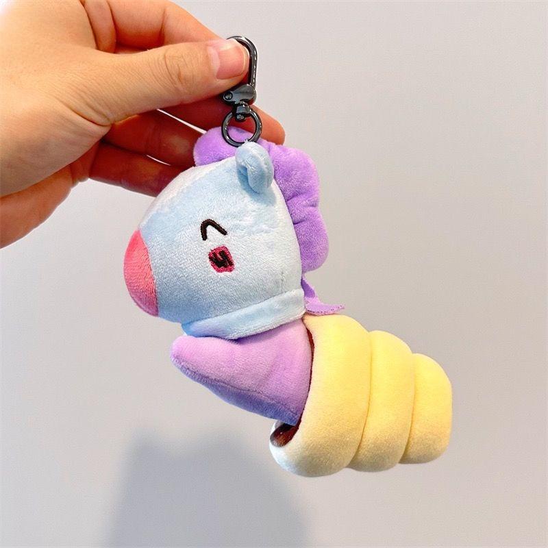 BT21 Idol Dessert Series Plush Toy Hangers, Cute Figurines, Gift Dolls, Hanging Bags, Idol Souvenirs, Birthday Gifts