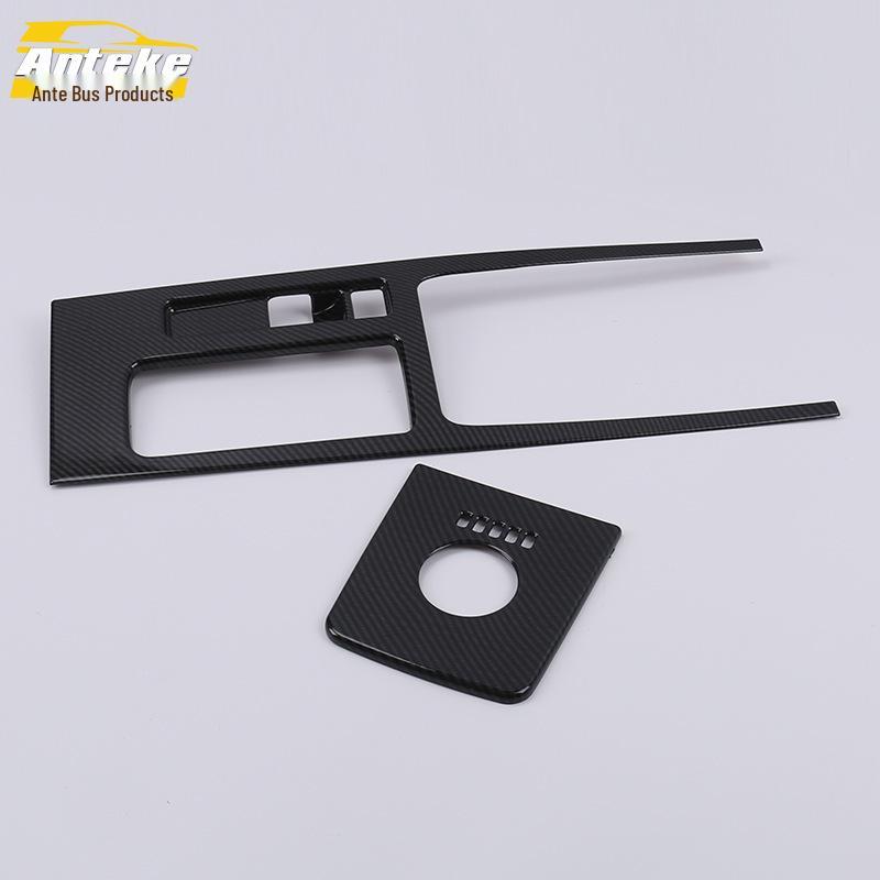 18 XEL Ramka Dekoracyjna Zmiany Biegów i Pierścień Uchwytu na Kubek Konsoli Środkowej Akcesoria Samochodowe