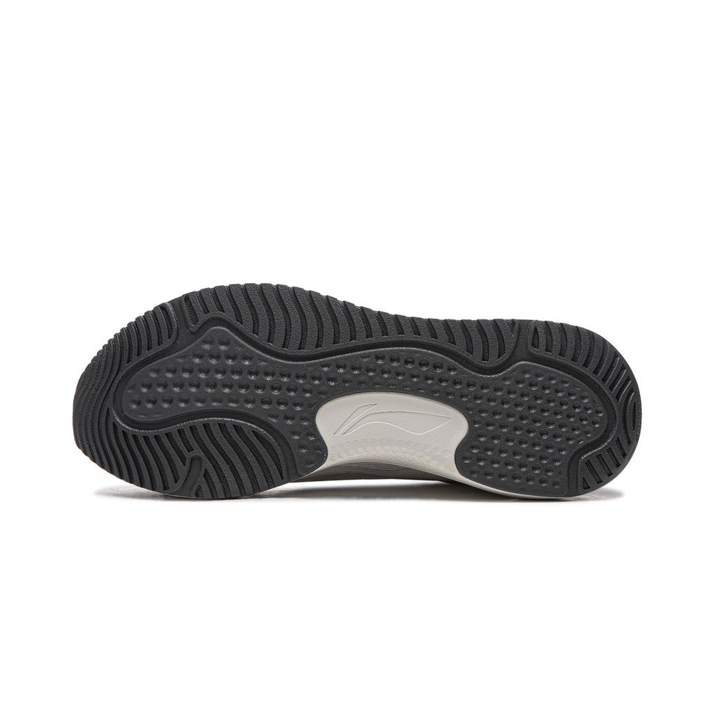 Li Ning Cushioning Slip Resistant Abrasion Resistant Breathable Low top Casual Running Shoes Men's Sponge Gray ARSW105-3