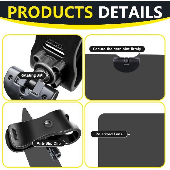 Sun Visor For SUV, Sun Visor Extender For Car Easy To Tall, UV400 Anti-Glare Protects From Glare, UV Rays, Snow Blindness For Safe Driving, Universal