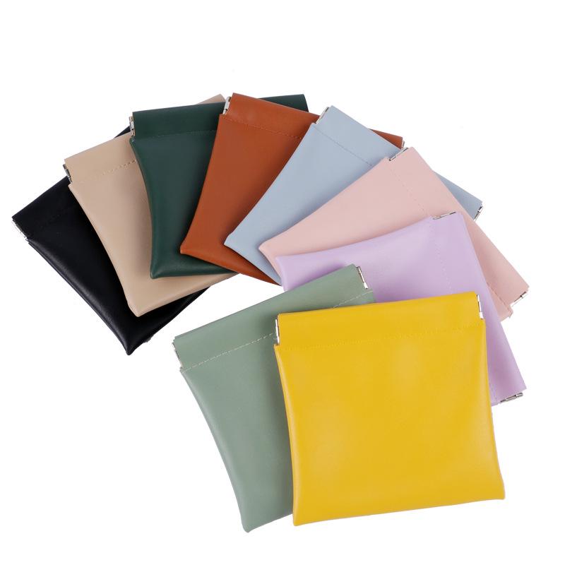 Waterproof PU Leather Makeup Bag with Automatic Snap Closure