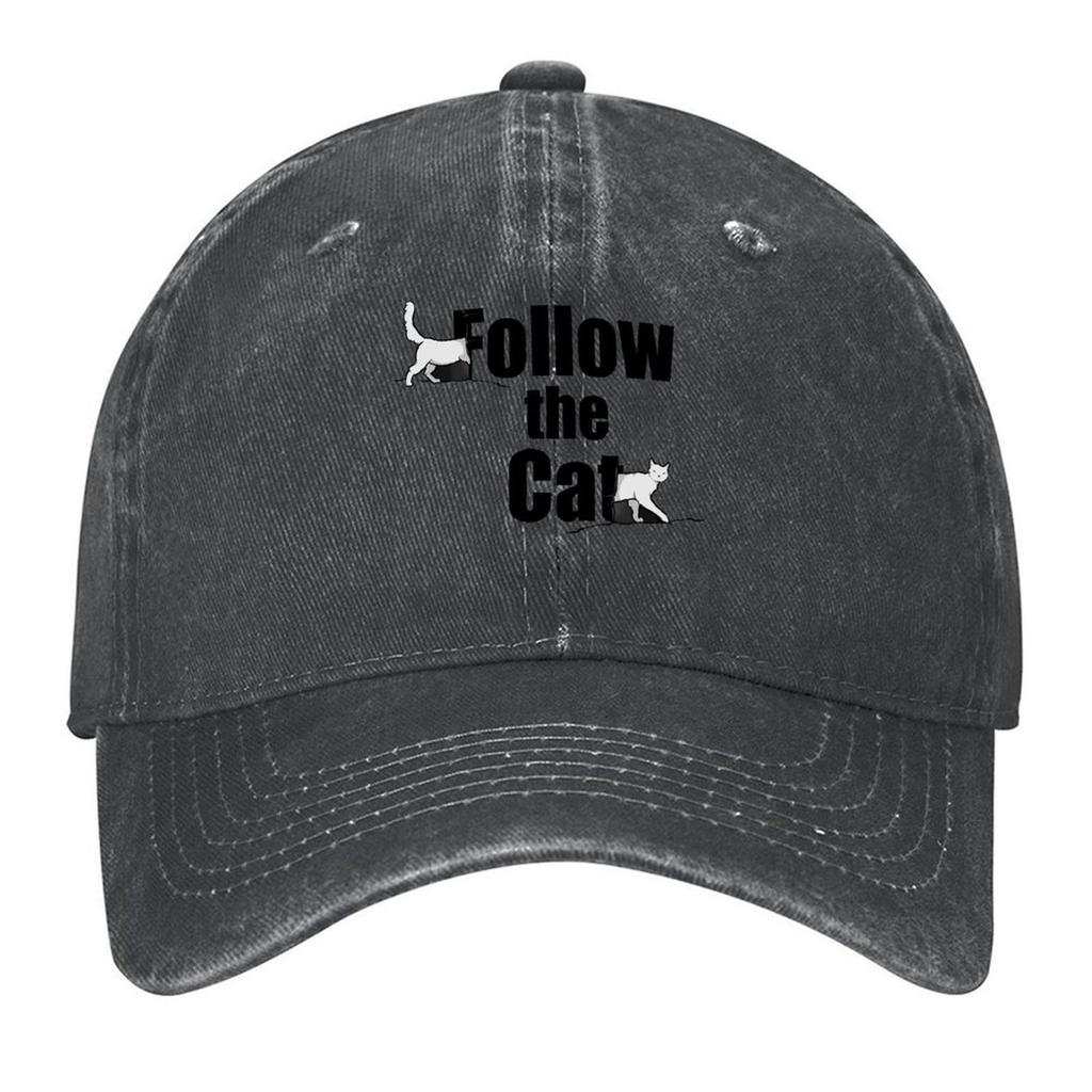 2026 Follow The Cat Baseball Cap Golf Hat Unique Hats Sailor Cap For Men Military Tactical Cap Caps Male Women's
