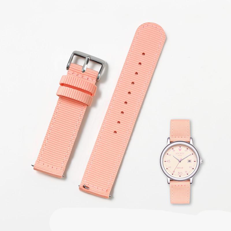 20mm Waterproof Sailcloth Watch Strap Two-Sided Nylon Watchband Quick Release Band Sport Belt