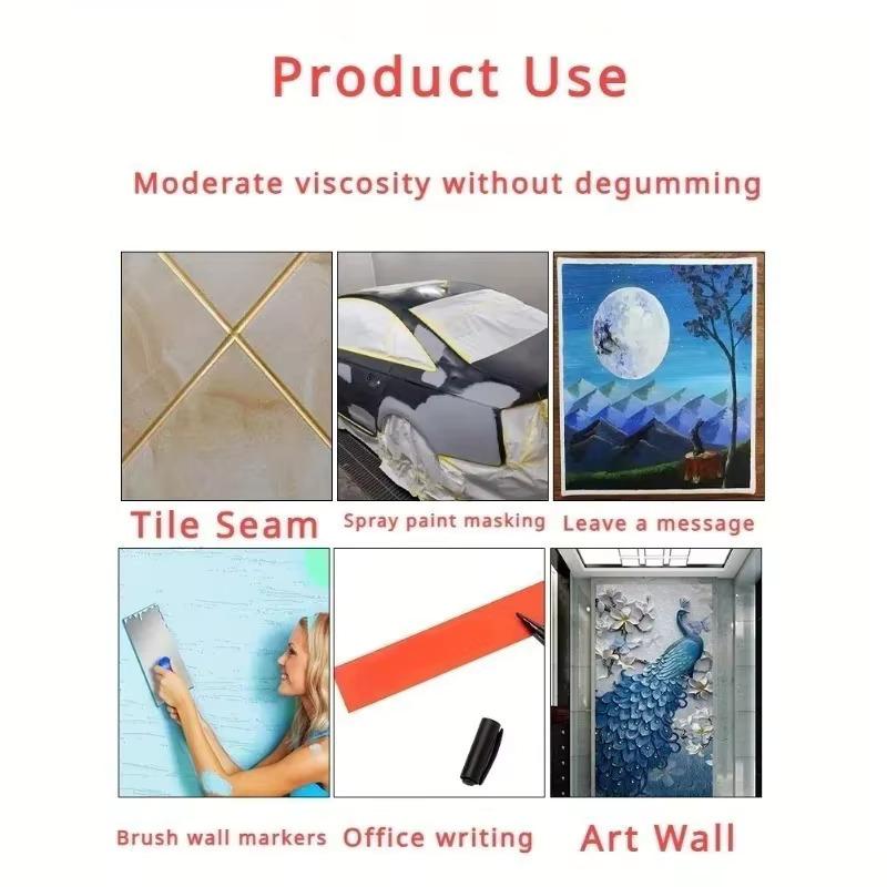 3 Roll/Set Paint Tape Multi-Surface Masking Easy Removal Paint Tape Security Wall Painting Crafts Art Construction Home 20m/RollPinstriping Tape 3
