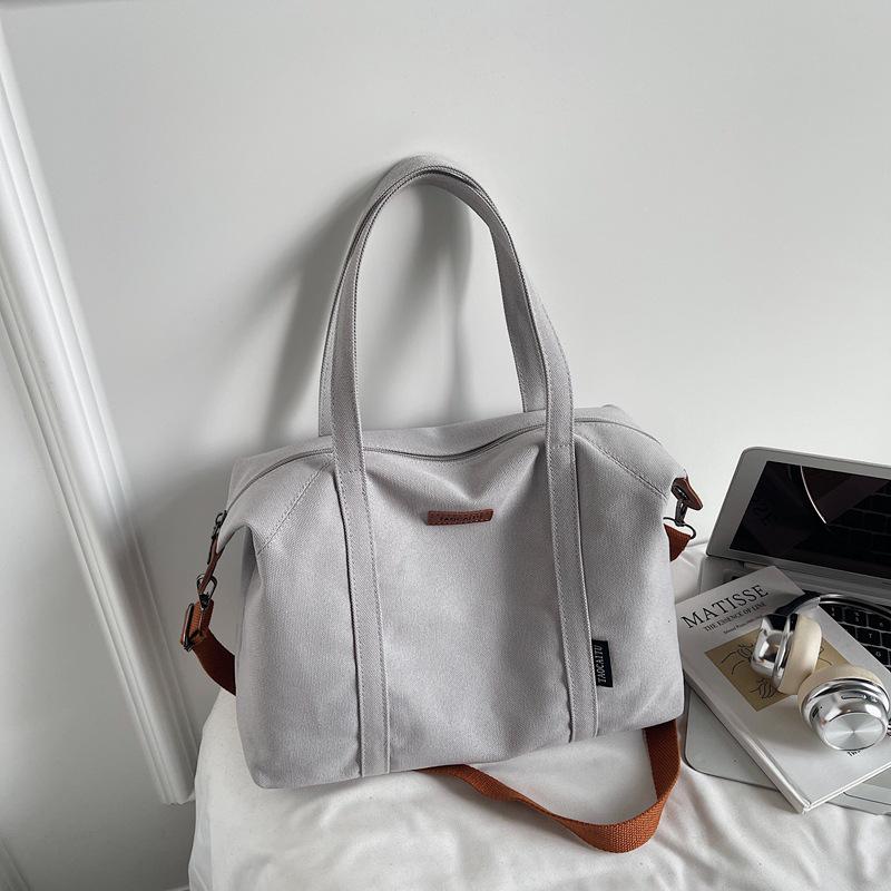 Trendy Lightweight Canvas Crossbody Bag - Large Capacity, Versatile Korean Style 2025