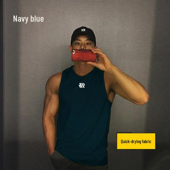 

Мужская быстросохнущая дышащая майка-борцовка для фитнеса - Безрукавная майка для бега и баскетбола XL