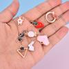 100Pcs Different Styles Mix Size Color Alloy Metal Drop Oil Charms Gold Pendant