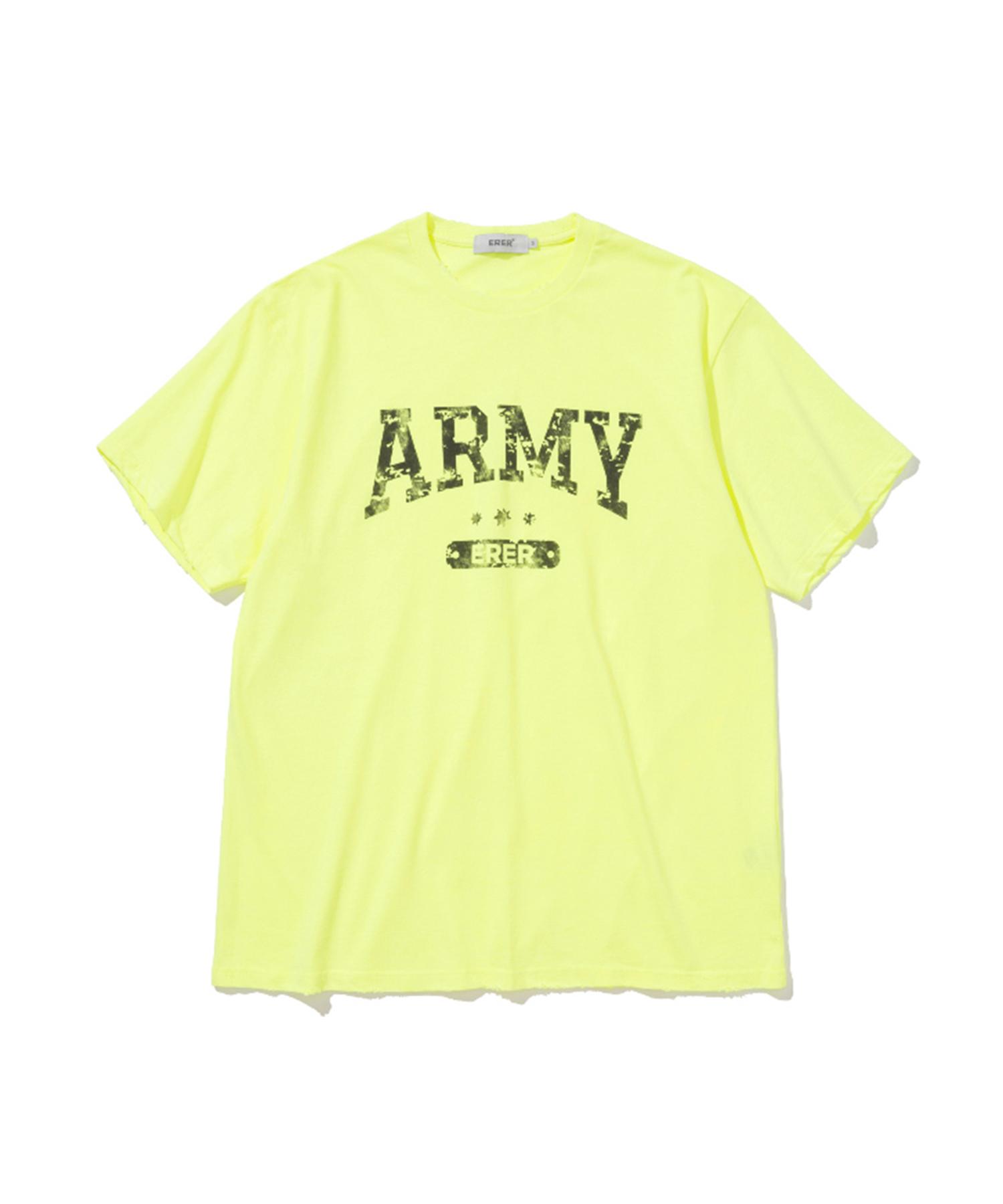 Er Er [Un] Army Graffiti T-Shirt Neon Yellow Neon Yellow/2