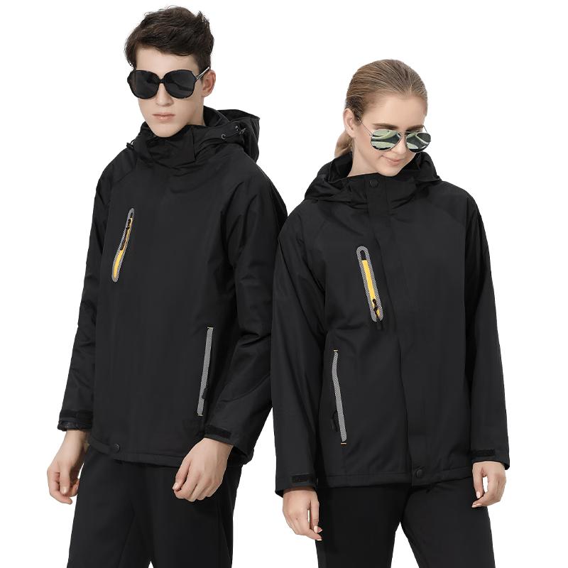 Unisex Outdoor Fleece-Lined Windproof & Rainproof Jacket