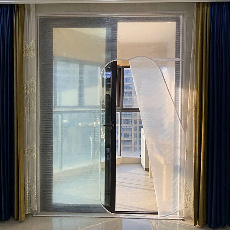 Window Winter  Heat Insulation Film Warm Double Layer Windproof Curtain With Zipper Self-Adhesive Window Heat Protection Film