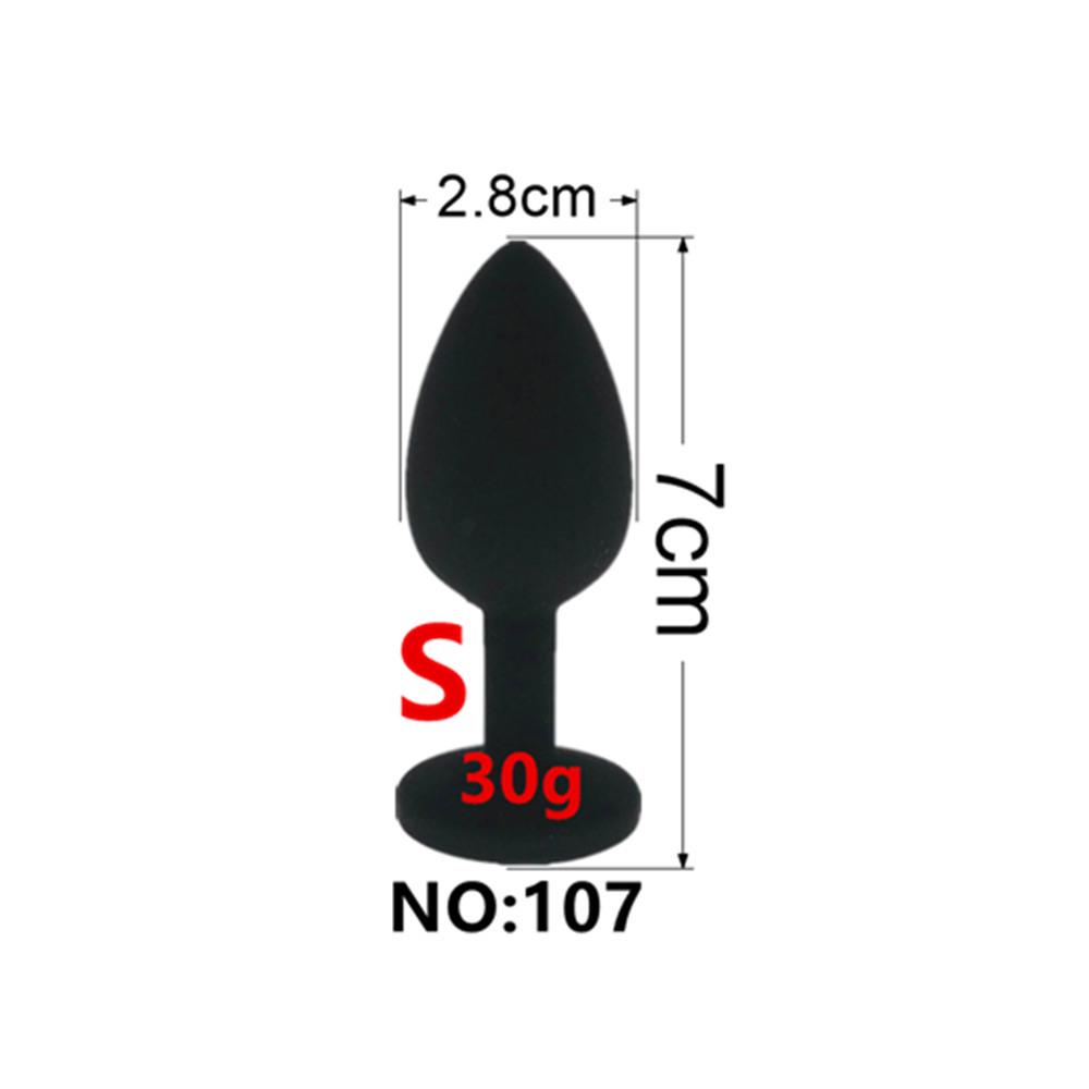 Silicone Detachable Tail Excluding Diamond Screw Anal Plug Accessory