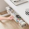 Transparent Stationery Storage Box Invisible Desktop Organizer Drawer Type Storage Box  Desk Bottom