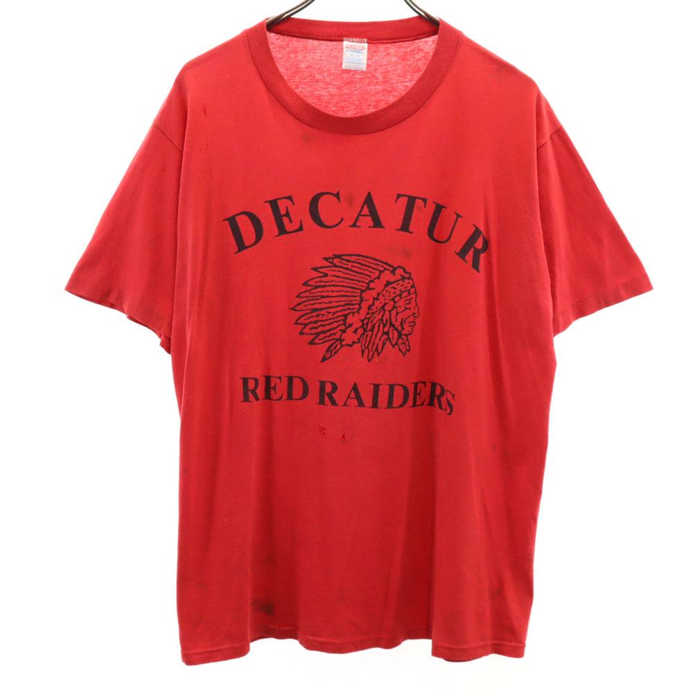 

JERZEES 70-е 80-е Сделано в США Винтажная футболка с коротким рукавом с одинарной строчкой XL Мужская Б/у