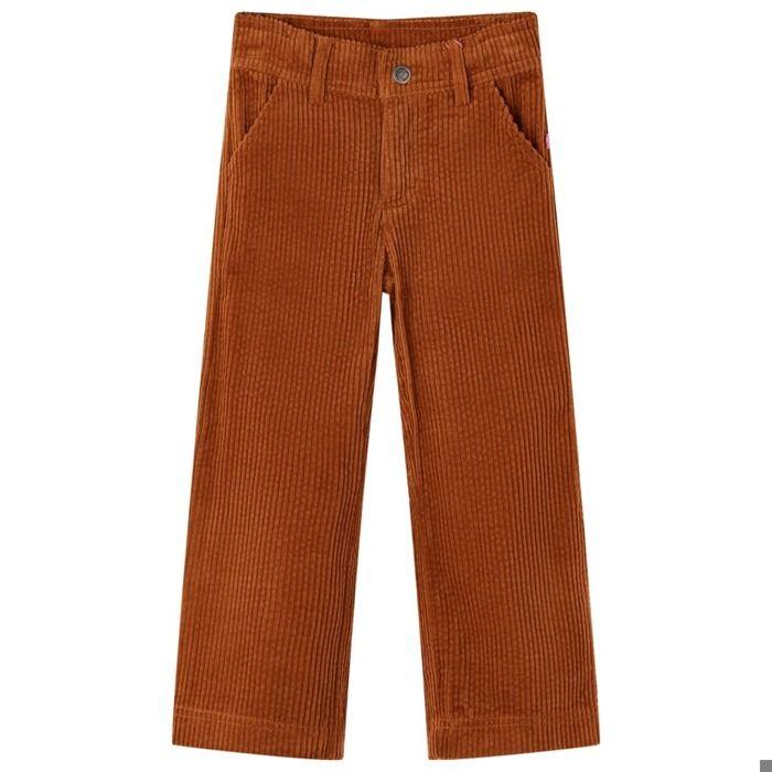 Pantalons pour enfants velours côtelé cognac 92/104/116/128/140