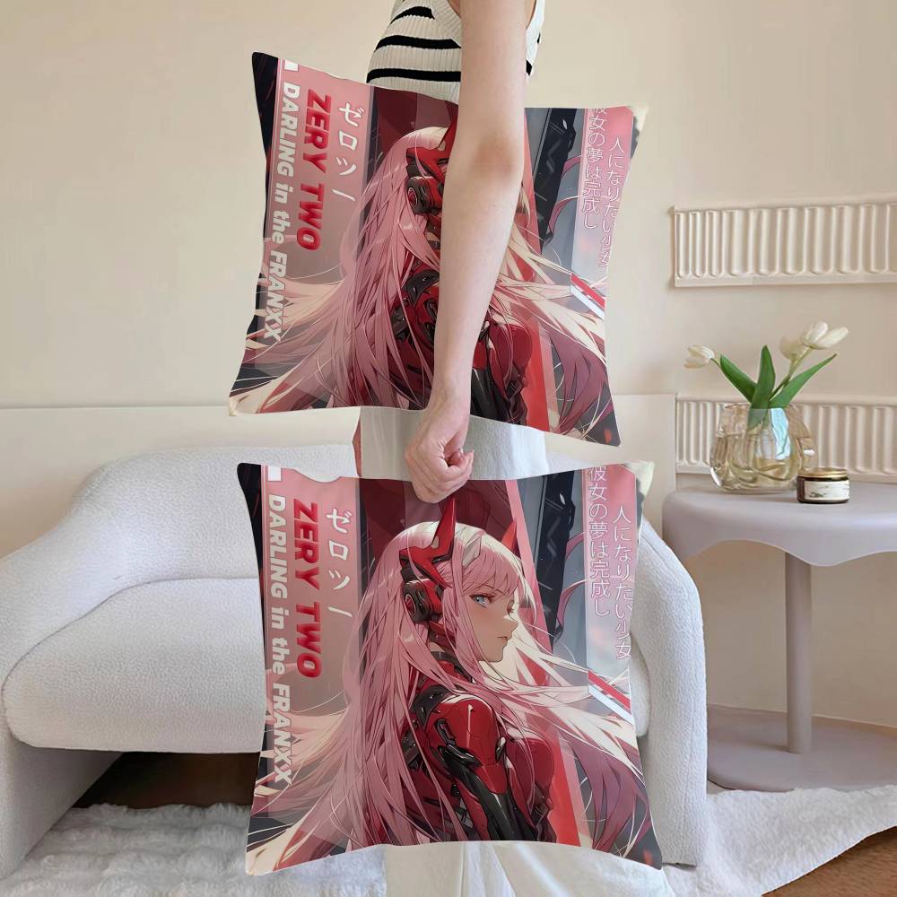 

Z-Zero T-Two 002 Pillow Case Anti-dustmite Pillowcase Invisible zipper silky Sofa cushion cover 12x12Inch