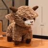 Cute Curly Wool Sheep Doll Kawaii Lamb Stuffed Plush Pendant Cartoon Animal Plush Keychain Bag Decor Kids Xmas Gifts