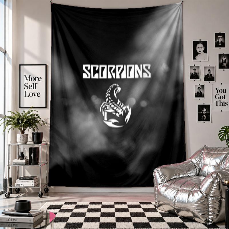 Scorpions Wall Tapestry Home Decor Wall Hanging Cloth for Bedroom Living Room Background