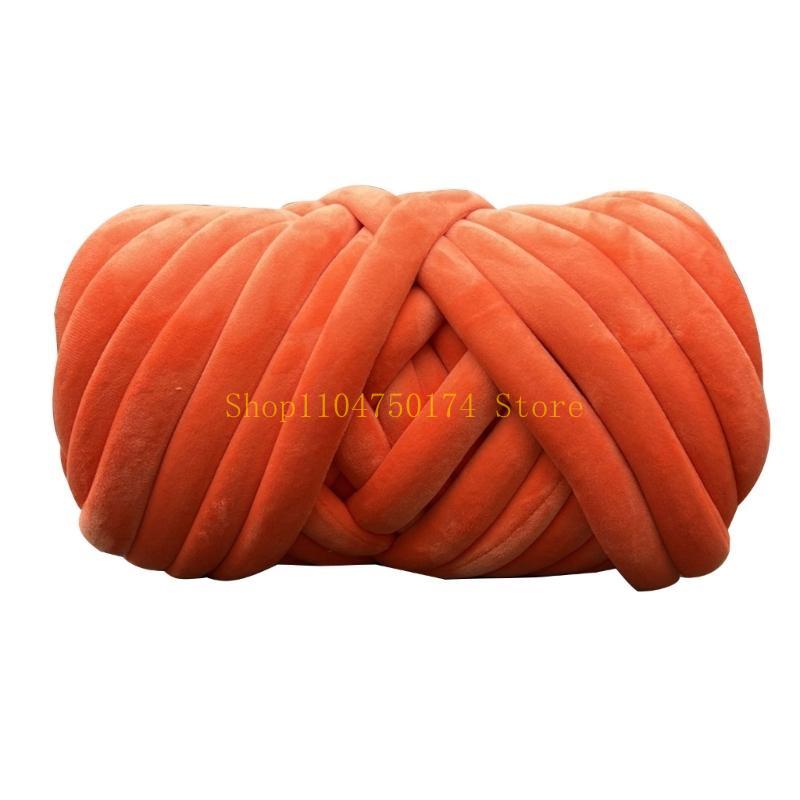 Chunky Tube Yarn for Knitting Soft and Plush Crystal Braid Cotton Thread top sale