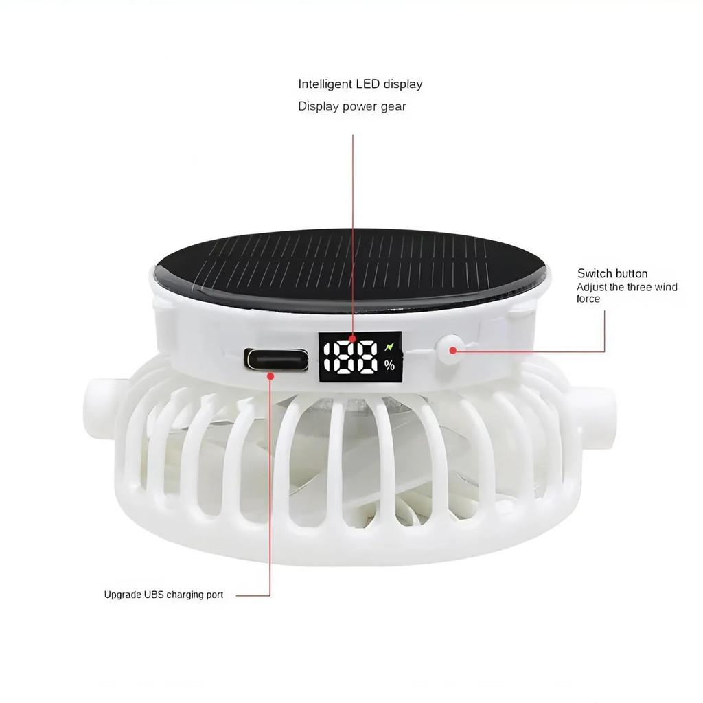 Solar Rechargeable Fan Baseball Cap, Spring And Summer Sun Visor Cap, Cap