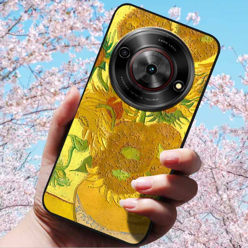 For ZTE Blade A75 5G 6.6" Cases 3D Relief Flower Soft Silicone Luxury Cover for ZTE Blade A75 5G 3D Phone Cases ZTE Blade Z2357N