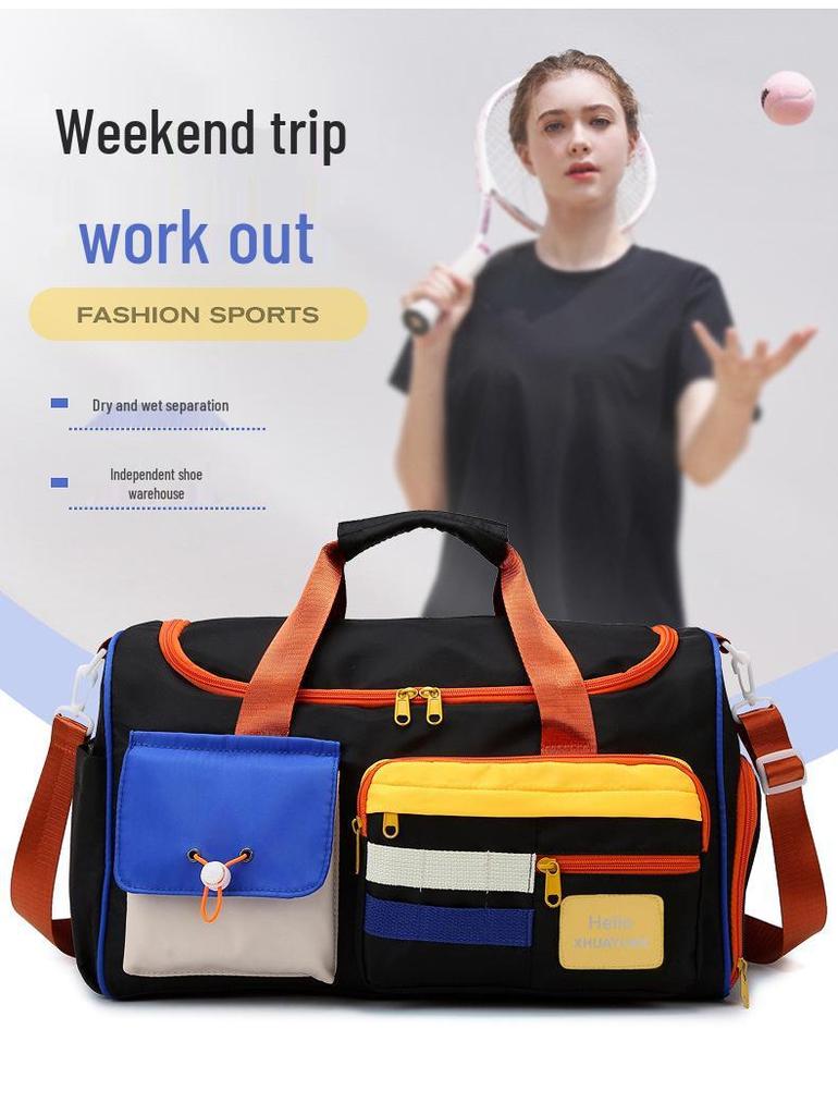 Women's Large Capacity Ultralight Travel Fitness Bag - Oxford Cloth Handheld Luggage Storage