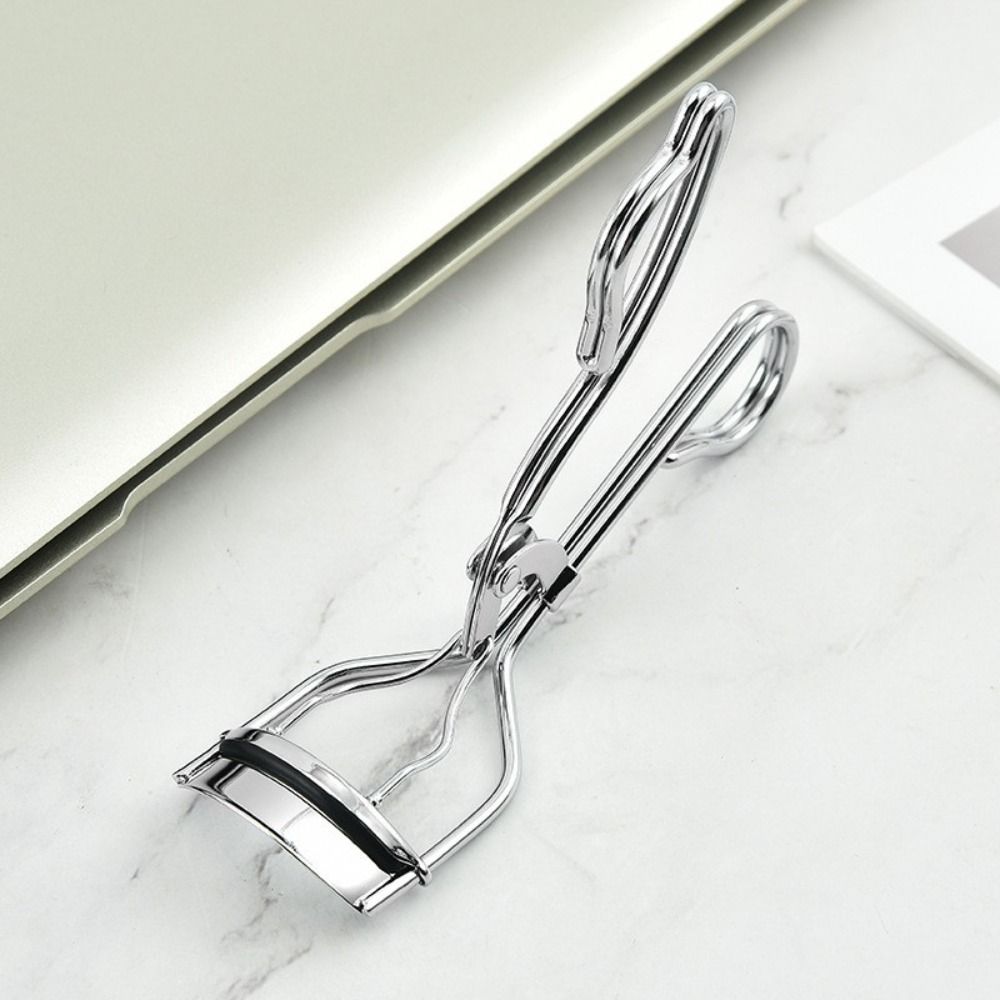 Ergonomic Handle Lashes Curling Clip Stainless Steel False Lash Clamps  Cosmetic Accessories