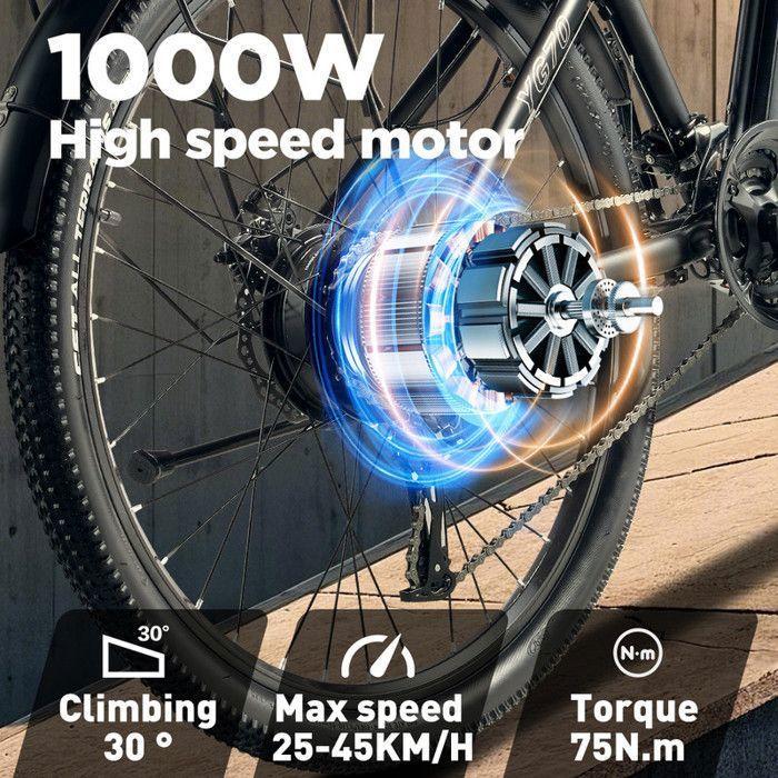 Electric Bike - RANDRIDE - YG70 - 1000W Motor - 48V 13.6Ah Battery - Range 60–70 Km