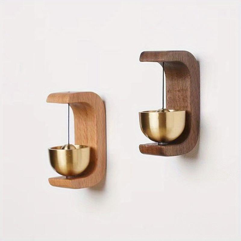 Japanese Style Wooden and Metal Wireless Doorbell with Chime Sound