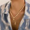 Men Beach Coconut Shell Seashell Necklace Hip Hop Unique Layered Choker Chain Accessories