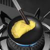 Oil Separators Spoon Wood Handle Iron Spoon Metal Frying Spatula Easy to Clean Kitchen Tool for Cooking and Stir Frying