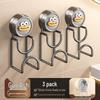 Cartoon Suction Cup No-Drill Bathroom Basin Rack & Multi-Functional Hook