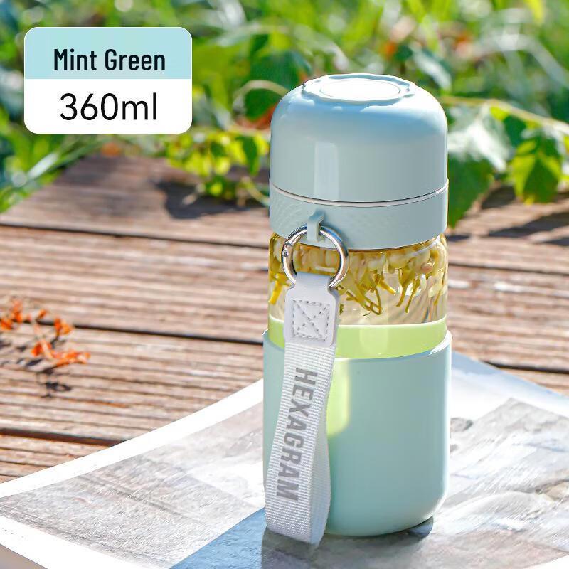 

Hejiangshi HY-104 Tea Infuser Glass Water Bottle 360ml