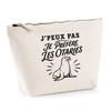 Toiletry Bag - PLANETEE - I Can't Minimalist - Beige - 100% Cotton - 3 L - Metal Zip