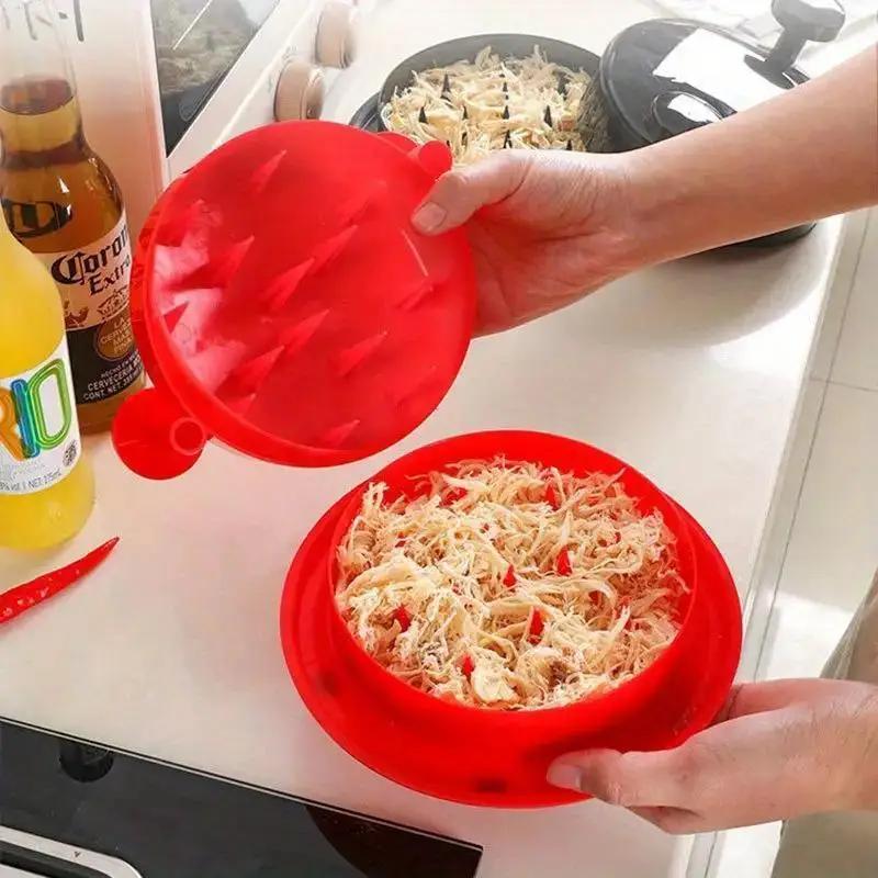 Tritatutto per pollo, tritatutto per carne di pollo, tritatutto per carne lavabile manuale, tritacarne riutilizzabile, tritacarne creativo per pollo, tritacarne per carne