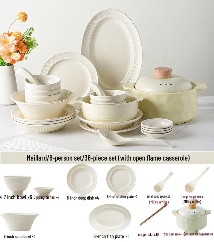Ceramic Dinnerware Set: Bowls, Plates, and Chopsticks - 2025 Style Housewarming Gift