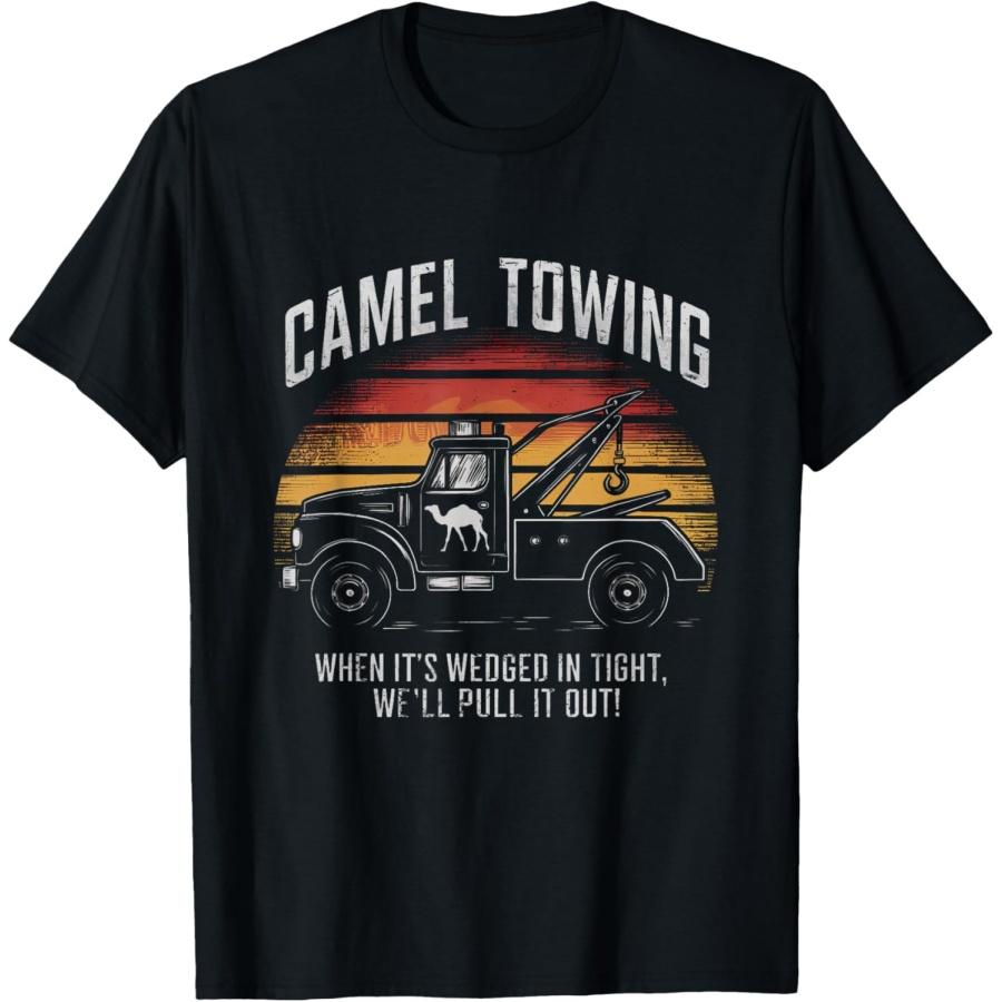 

Camel Towing Retro Adult Humor Saying Funny T-Shirt XXXXXL чёрный